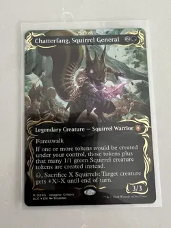 MTG Chatterfang, Squirrel General Raised Foil Bloomburrow Magic The Gathering - Image 2