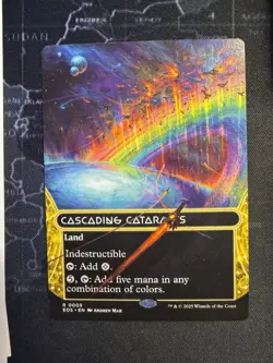 Cascading Cataracts (Rare Borderless) #5 EOE Stellar Sights MTG NM - Image 1