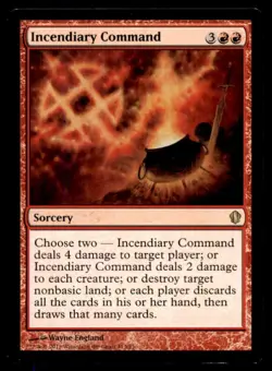MTG Incendiary Command LP Light Play Commander 2013 - Image 1