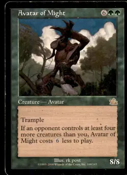 MTG Avatar of Might LP Light Play Prophecy - Image 1
