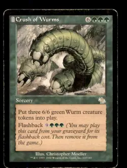 MTG Crush of Wurms HP Heavy Play Judgment - Image 1