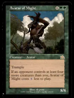 MTG Avatar of Might HP Heavy Play Prophecy - Image 1