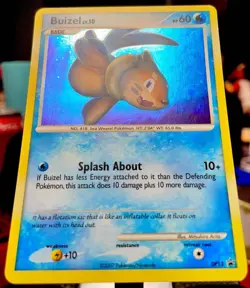 Pokemon - Buizel DP13 - Diamond & Pearl Black Star Promo - Cosmos HOLO - 2007 LP - Image 4