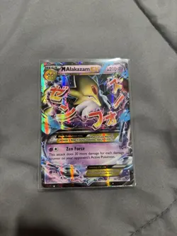 Damaged Mega-Alakazam-EX - 26/124 - Holo Rare EX Pokemon Fates Collide - Image 1