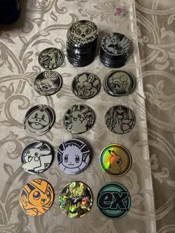 Lot of 60+ TCG Pokemon coins many Dupes - Image 1