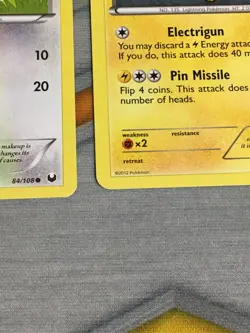 D1003 POKEMON TCG DARK EXPLORERS JOLTEON 37 EEVEE 83 84 2X LP-MP - Image 5