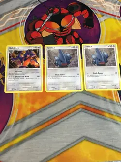 D1002 POKEMON TCG POP SERIES 9 PROMO GIBLE 14 2X GABITE 8 NM-DMG - Image 1