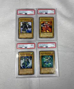 Yugioh The Lost Millennium Elemental Hero Lot PSA 1st Edition Various Grades - Image 1