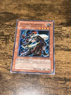 Yugioh Gemini Scorpion SOVR-EN085 Rare Unlimited Edition NM - Image 1