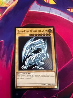 Blue-Eyes White Dragon OP28-EN001 Ultimate Rare English Near Mint Yugioh TCG - Image 1