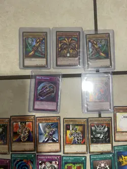 Yugioh Exodia The Forbidden One YGLD-ENA Set Of 3 And Other Cards - Image 1