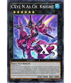 3x CXyz N.As.Ch JUSH-EN060 Rare NM 1st Ed YUGIOH - Image 1