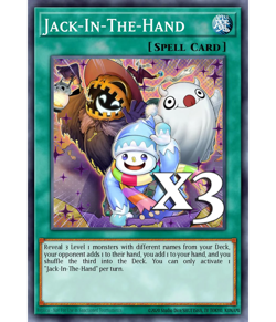 3x Jack-In-The-Hand JUSH-EN054 Rare NM 1st Ed YUGIOH - Image 1