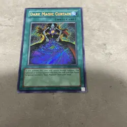 Yugioh Dark Magic Curtain Pp01 Foil Lines Misprint Lp - Image 1