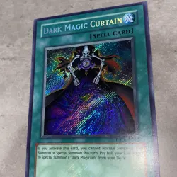 Yugioh Dark Magic Curtain Pp01 Foil Lines Misprint Lp - Image 2