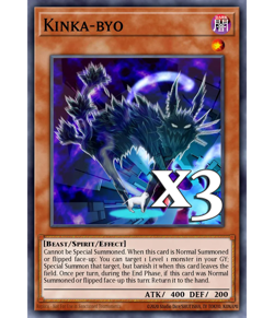 3x Kinka-Byo JUSH-EN049 Rare NM 1st Ed YUGIOH - Image 1