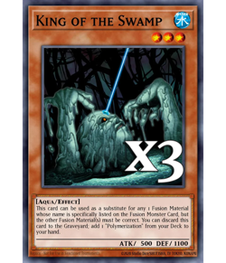 3x King of the Swamp JUSH-EN046 Rare NM 1st Ed YUGIOH - Image 1