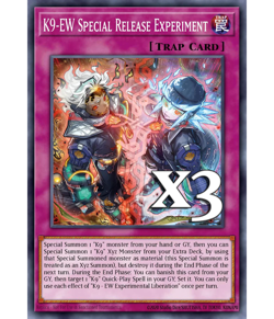 3x K9-EW Special Release Experiment JUSH-EN041 Rare NM 1st Ed YUGIOH - Image 1