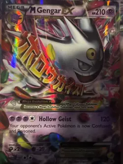 Mega Gengar EX Holo Black Star Promo Card XY166 XY Mint Condition - Image 1