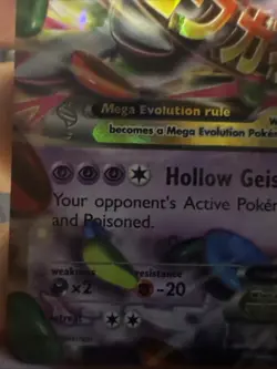 Mega Gengar EX Holo Black Star Promo Card XY166 XY Mint Condition - Image 3