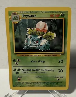 Ivysaur - 30/102 - Base Set - Unlimited - Vintage - Pokemon Card - Near Mint - Image 1