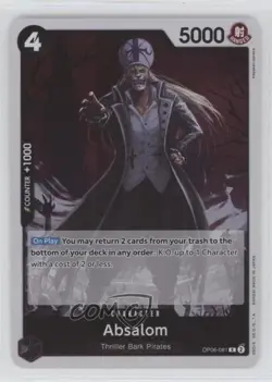 2023 One Piece Card Game: Wings of Captain OP06 Absalom #OP06-081 0c3 - Image 1