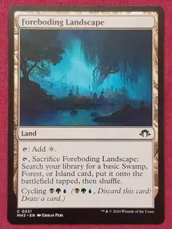 Magic The Gathering MODERN HORIZONS 3 MH3 FOREBODING LANDSCAPE land card MTG - Image 1