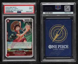 2023 One Piece Card Game: Wings of Captain OP06 Monkey D Luffy PSA 9 MINT 7ab - Image 3