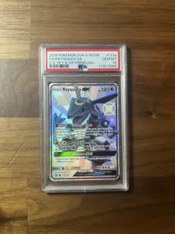 Hidden Fates Rayquaza GX Promo Shiny Holo Pokemon Card 177a/168 PSA 10 Gem Mint - Image 1