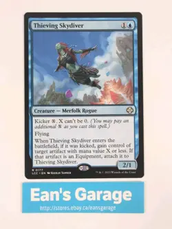 MTG Thieving Skydiver 0177 LCC Lost Caverns of Ixalan Rare - Mint - Image 1