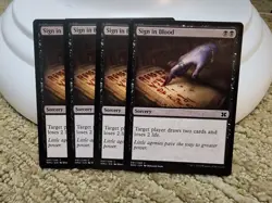 Sign in Blood x4 NM 2015 MTG Modern Masters 2015 - Image 2