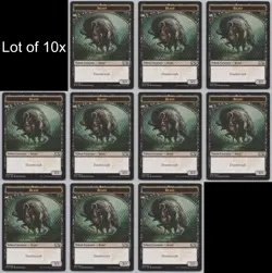 MTG (10) Beast Token (Black / Deathtouch) - Core Set 2015 -M15 5/14 -R1 - Image 1