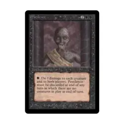 WOTC MtG Beta Pestilence (C) EX - Image 1