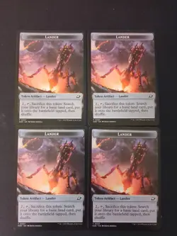 Robot Lander (0007) Double-Sided Token - Edge Of Eternities MTG x4 - Image 1