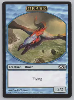 MTG (10) Drake Token - Core Set 2013 - M13 4/11 -p2 - Image 2
