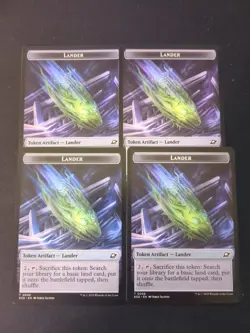 Robot Lander (0008) Double-Sided Token - Edge Of Eternities MTG x4 - Image 1