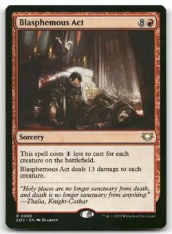 Blasphemous Act 86 MTG Commander: Edge of Eternities R NM - Image 1