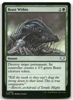 Beast Within 93 MTG Commander: Edge of Eternities U NM - Image 1