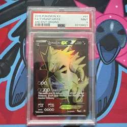 2015 POKEMON XY ANCIENT ORIGINS #91 FULL ART/TYRANITAR EX PSA 9 - Image 1