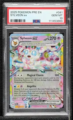 Sylveon ex Pokemon Prismatic Evolutions PRE PSA 10 GEM MT 4k5 - Image 1