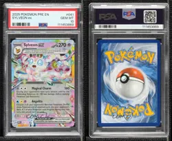 Sylveon ex Pokemon Prismatic Evolutions PRE PSA 10 GEM MT 4k5 - Image 3
