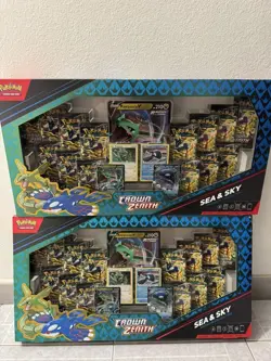 (Lot Of 2) Pokemon Crown Zenith Sea and Sky Premium Collection SEALED *1st Lot* - Image 1