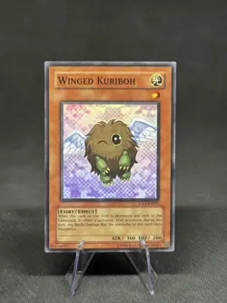 YuGiOh! Winged Kuriboh Super Rare GX1-EN002 Gameboy Promo Near Mint/Mint - Image 1