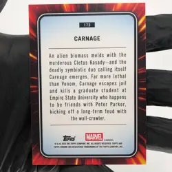 Marvel Card Carnage 173 Yellow Lava Refractor Topps Chrome 2025 [NM] - Image 3