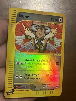 NM Tauros Reverse Holo 133/165 Expedition Near Mint Pokemon TCG E-Reader Card - Image 2
