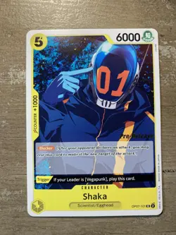 Shaka Pre-Release Card OP07-101 One Piece TCG ENGLISH NM - Image 1
