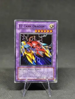 MFC-054 YZ-Tank Dragon Super Rare UNL Edition DMG Yugioh Card - Image 1