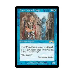 WOTC MtG Exodus Ertai, Wizard Adept (R) EX - Image 1