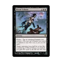 WOTC MtG Zendikar Blood Tribute (R) EX - Image 1