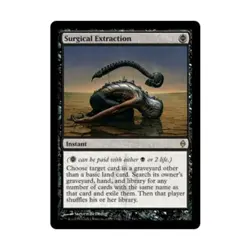 WOTC MtG New Phyrexia Surgical Extraction (R) EX - Image 1